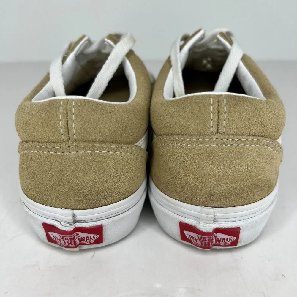 Vans Unisex 507452 Khaki Moonbeam Suede Old Skool Low Top Size 6M 7.5W Sneakers